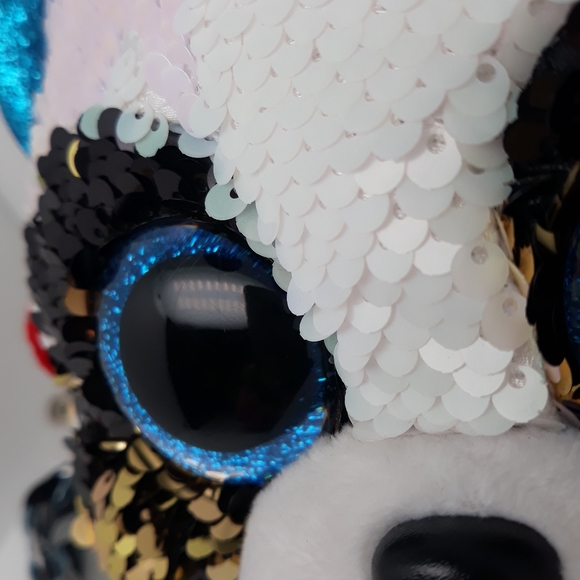 TY Flippables Sequin Bamboo the Panda 9" Fashion Purse 6 Ways to Wear With Tagqt - Picture 4 of 8